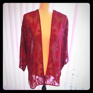 Express Burnout Kimono NWOT